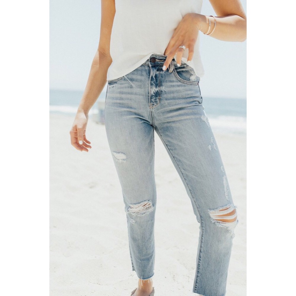 CJLA "Chrissy" High Rise Straight Leg Jeans
